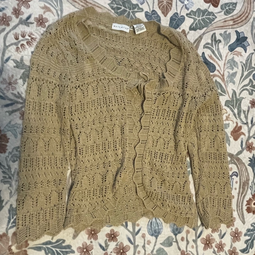 White Stag Women's Brown Knit Cardigan